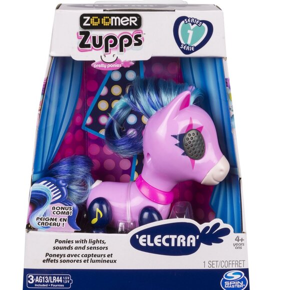 Zoomer Zupps Pretty Ponies Electra Interactive Pony w/lights, sounds New in Box - Picture 1 of 12